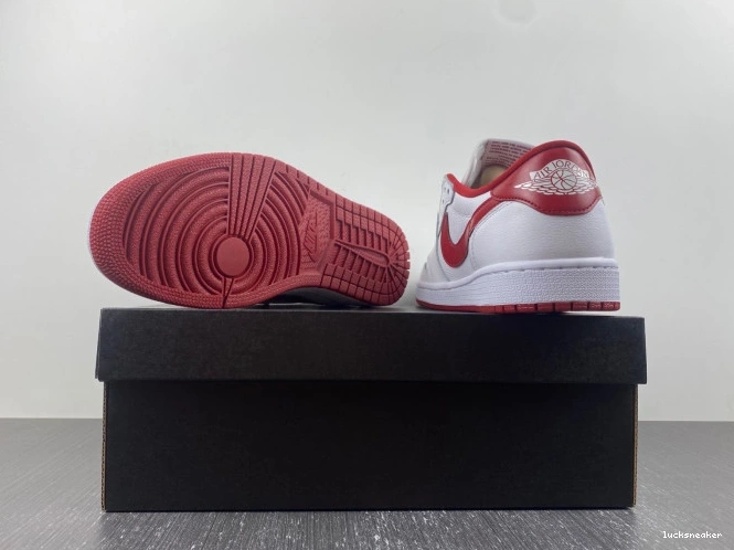 Rep LUCY Red Varsity 705329-101 Retro Low Jordan 1 White 0704